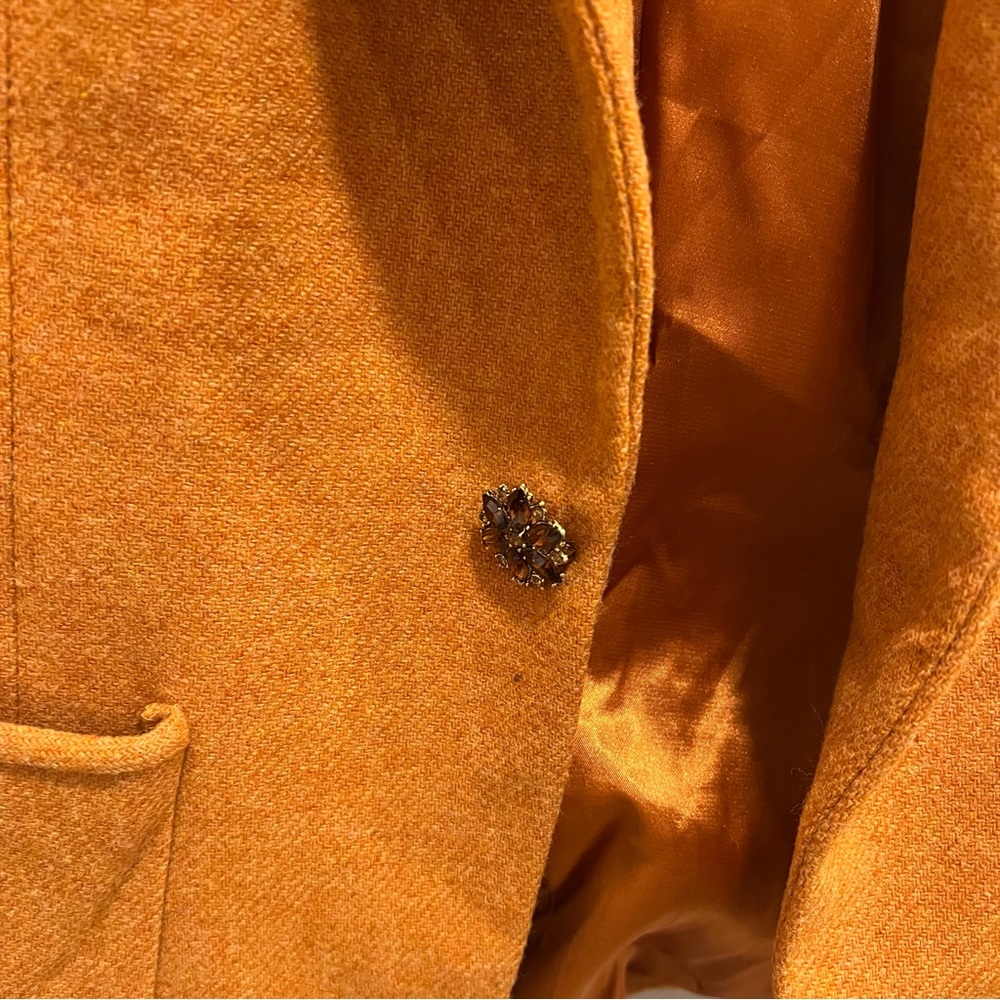 Women's Unique Statement Orange Blazer - image 4